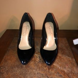 Jessica Simpson Black Patent Heels